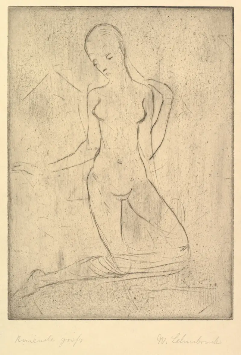 Klęcząca (Kneide, groß), Wilhelm Lehmbruck
