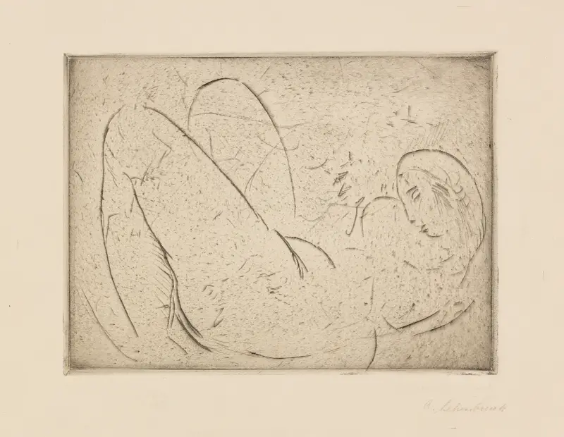 Liegendes Weib av Wilhelm Lehmbruck