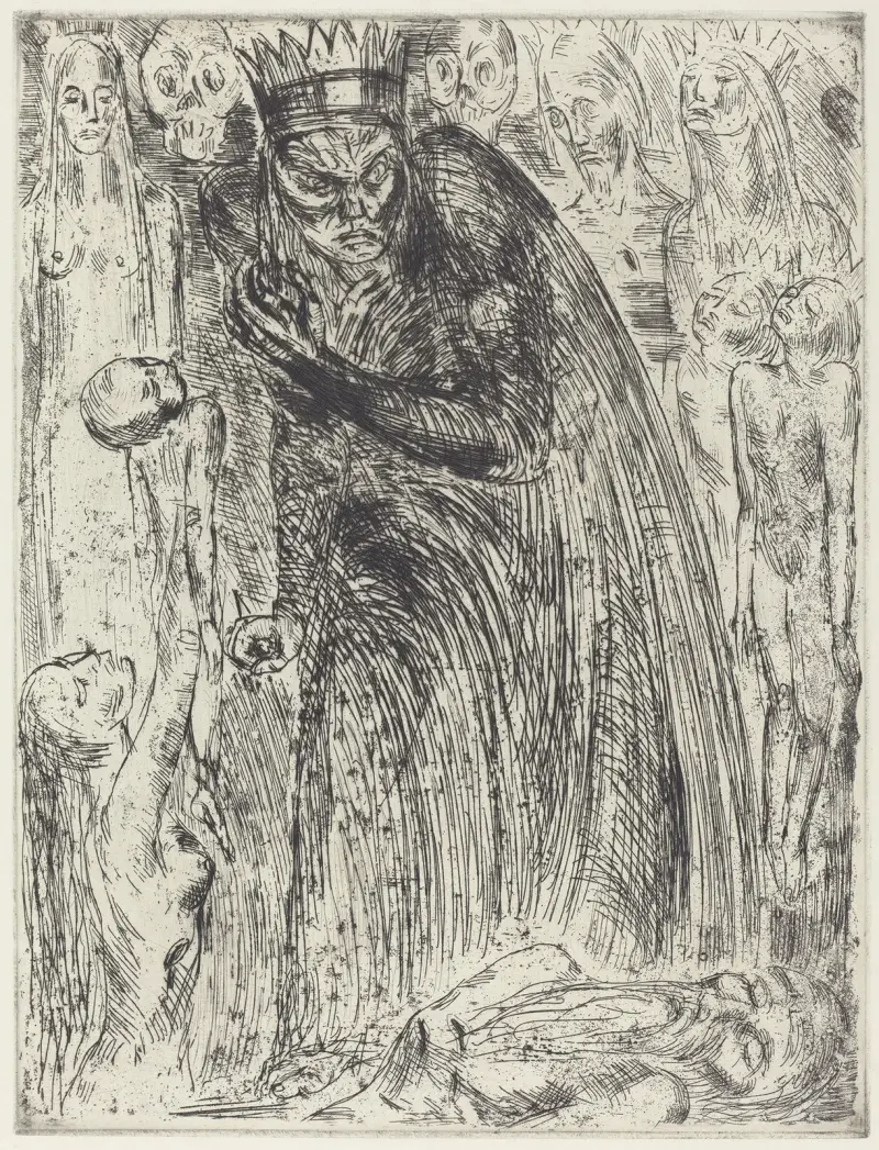 Macbeth V (Visionen av Lady Macbeth), Wilhelm Lehmbruck