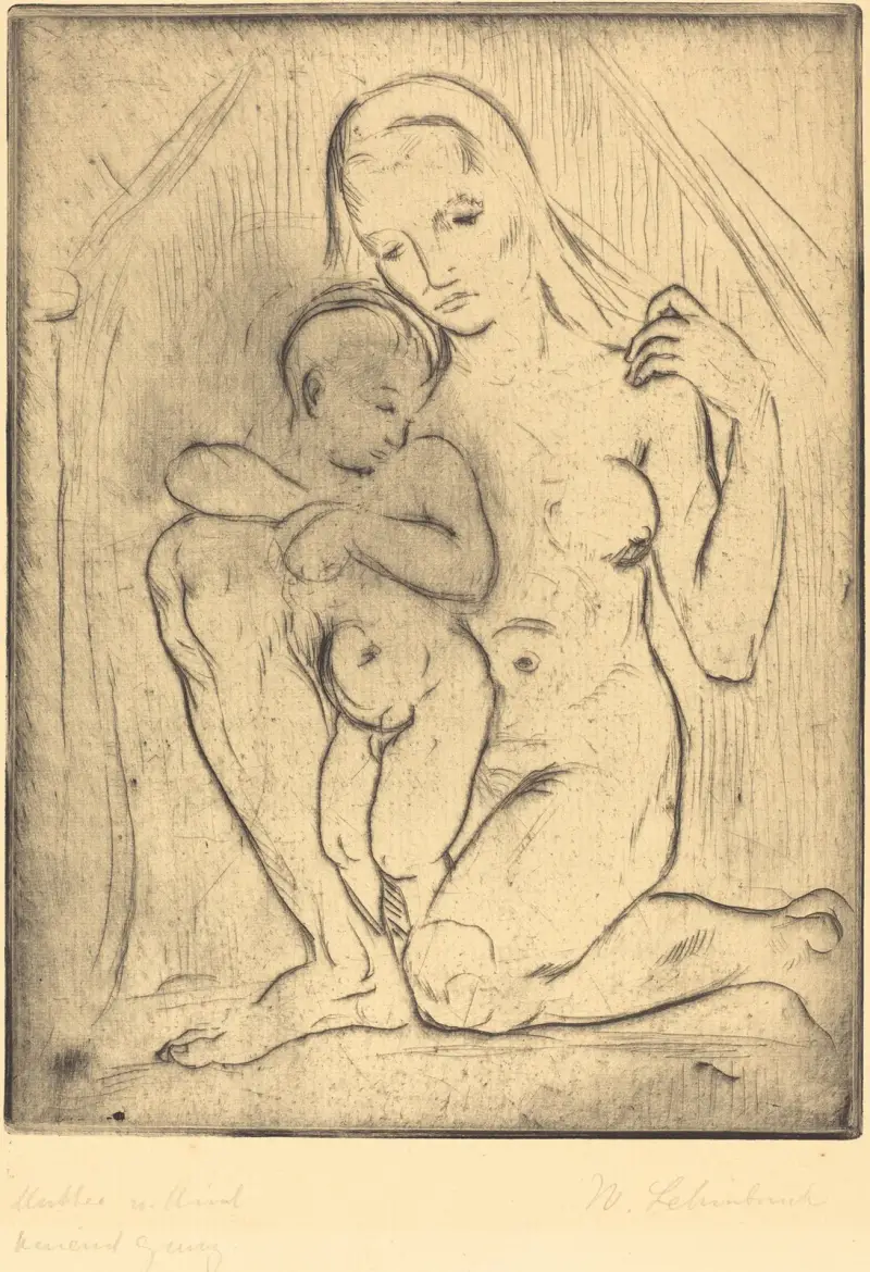 Matka i dziecko, Wilhelm Lehmbruck