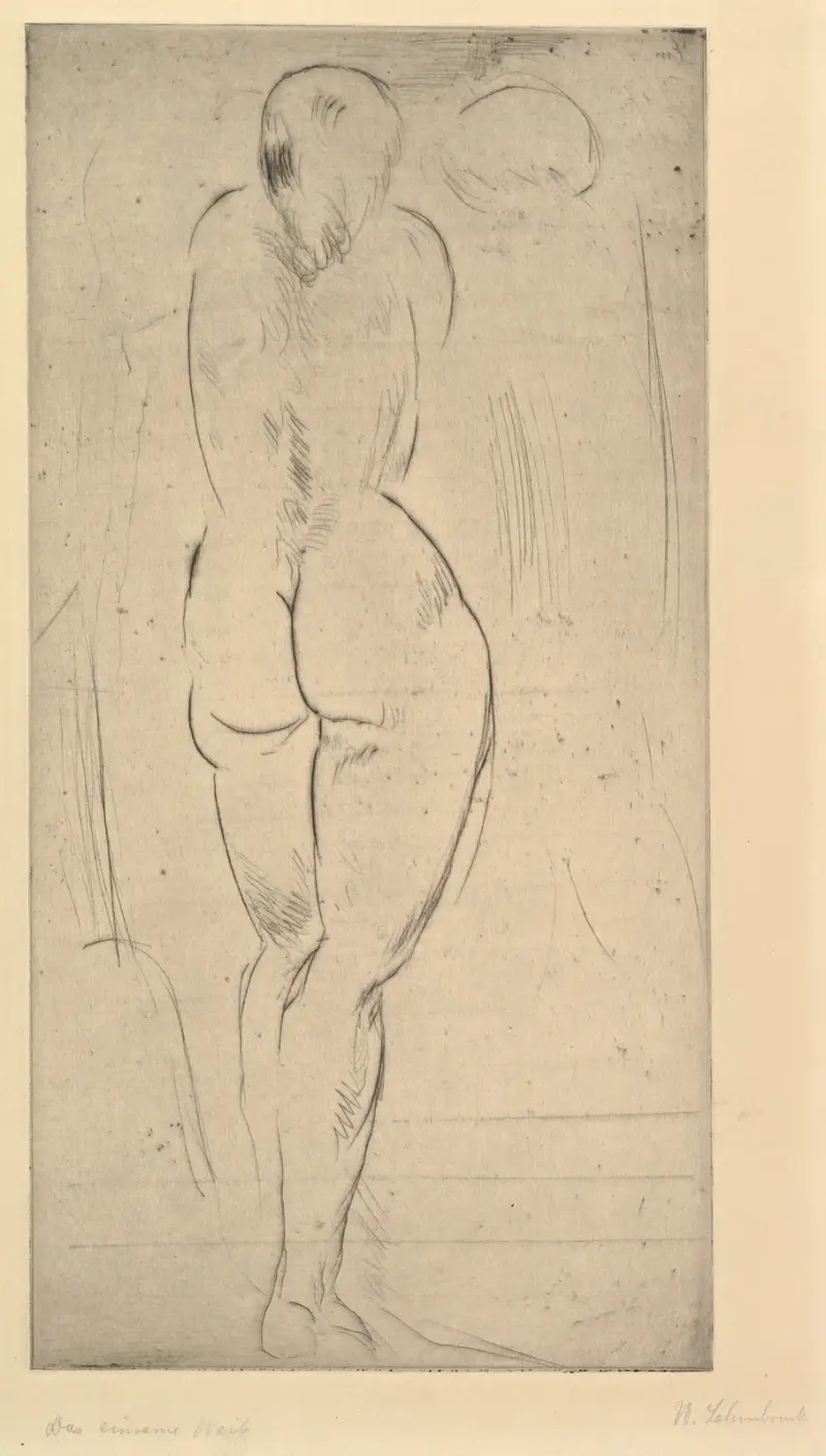 The Solitary Woman (Das einsame Weib) av Wilhelm Lehmbruck