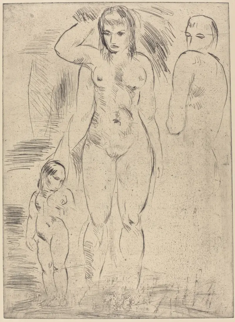Woman and Child (Weib und Kind) av Wilhelm Lehmbruck