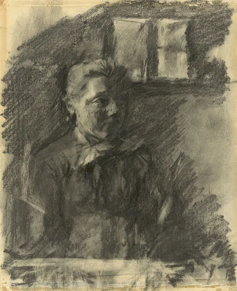Bauernmädchen am Fenster av Wilhelm Leibl