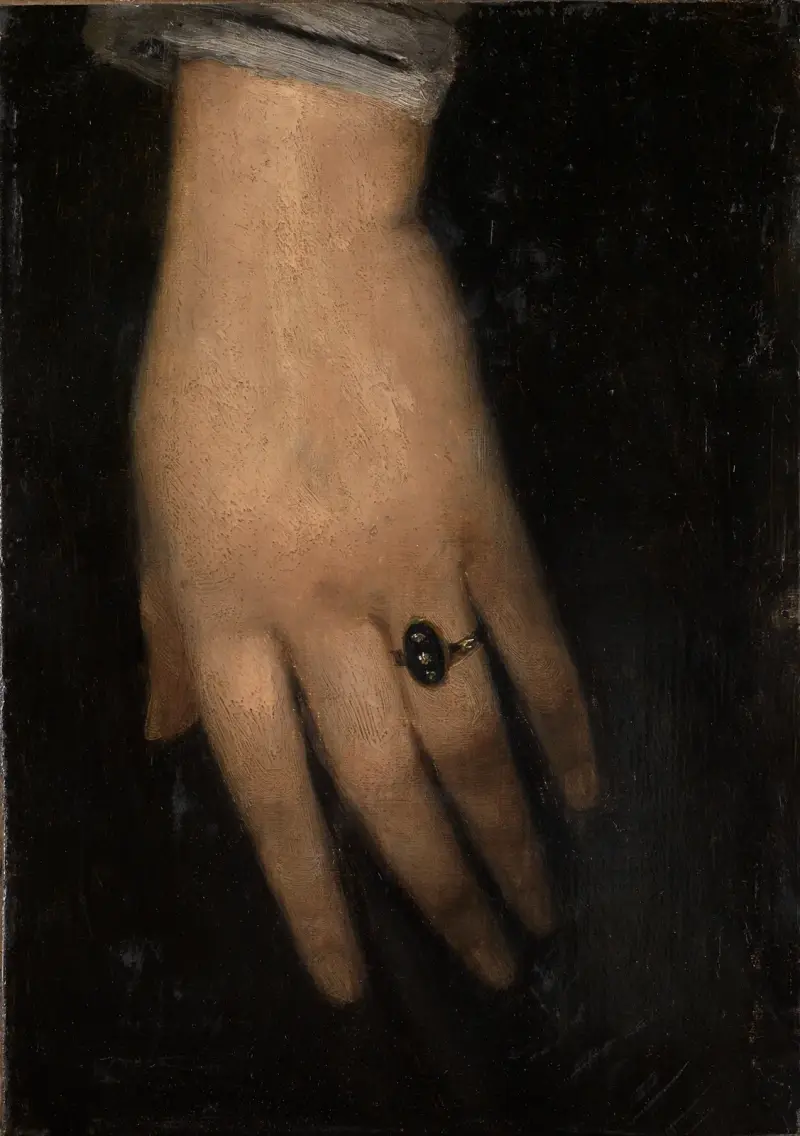 Linke Hand von Wilhelm Leibl