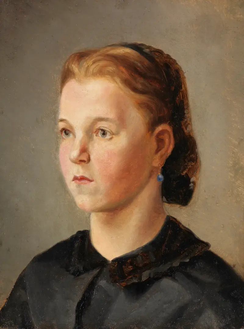 Portrét dívky (Therese Heyden), Wilhelm Leibl