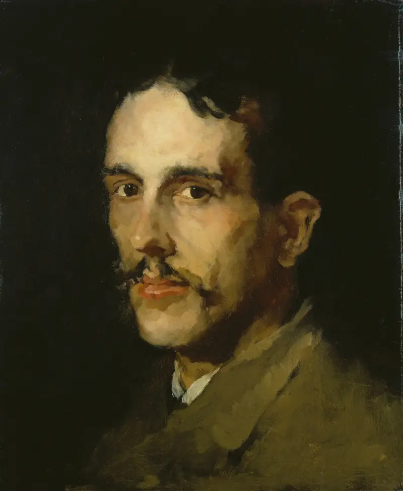 Portrait of the Painter Louis Eysen av Wilhelm Leibl