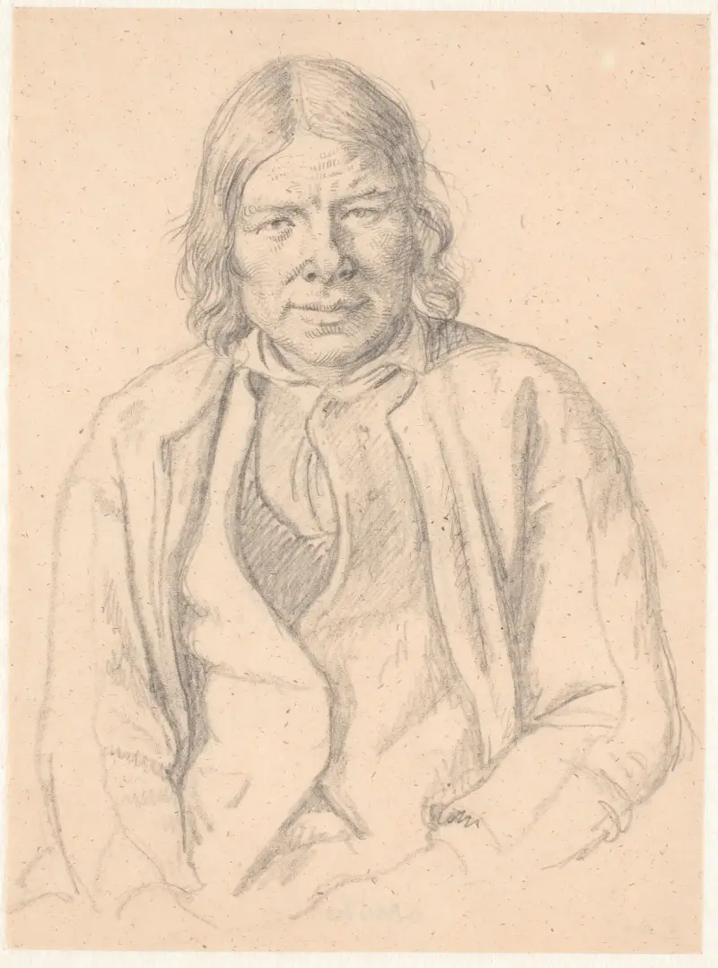 Büste eines schwedischen Bauern von Wilhelm Marstrand