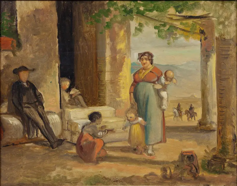 Kind, das laufen lernt von Wilhelm Marstrand