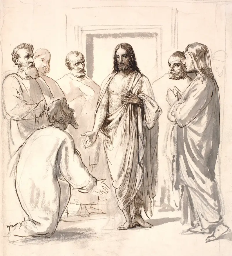 Christus und der ungläubige Thomas von Wilhelm Marstrand