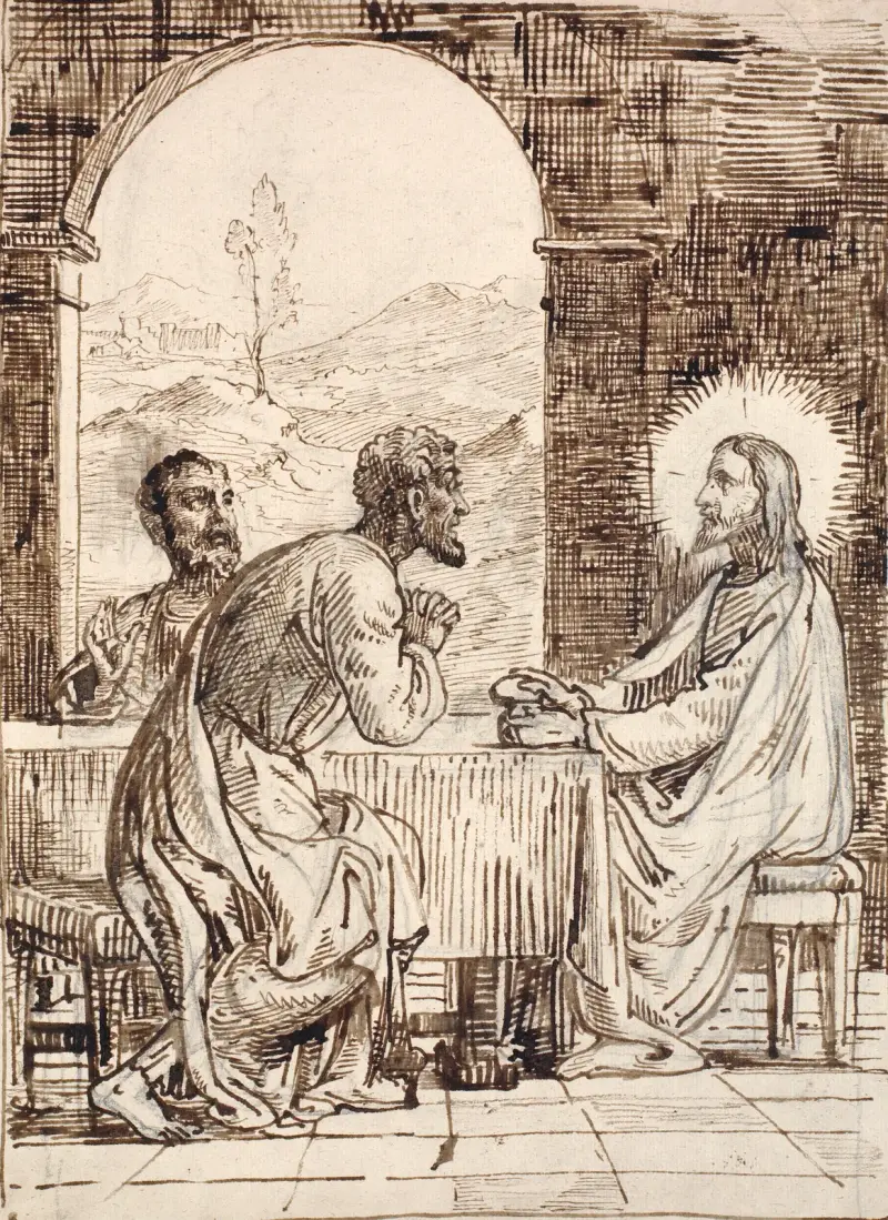 Christus in Emmaus von Wilhelm Marstrand