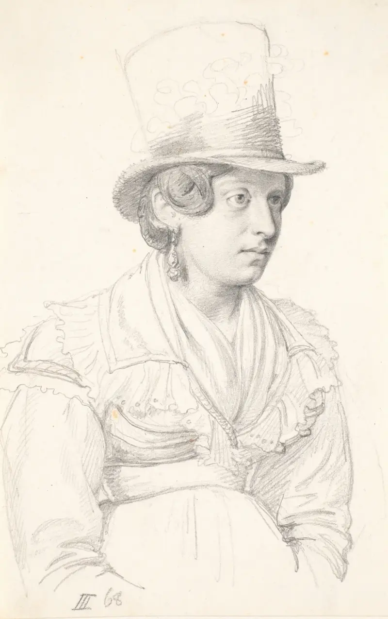 Włoszka w wysokim kapeluszu, Wilhelm Marstrand