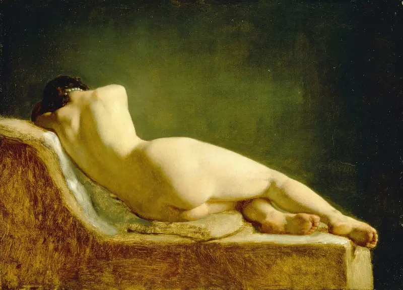 Liegendes Modell von Wilhelm Marstrand