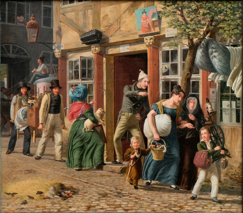 Umzugsszene von Wilhelm Marstrand