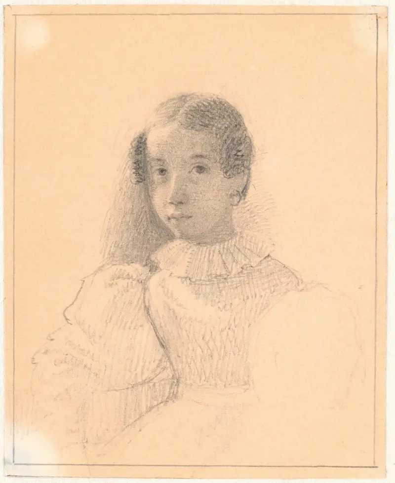 Porträt von Adelaide Emilie Waagepetersen von Wilhelm Marstrand