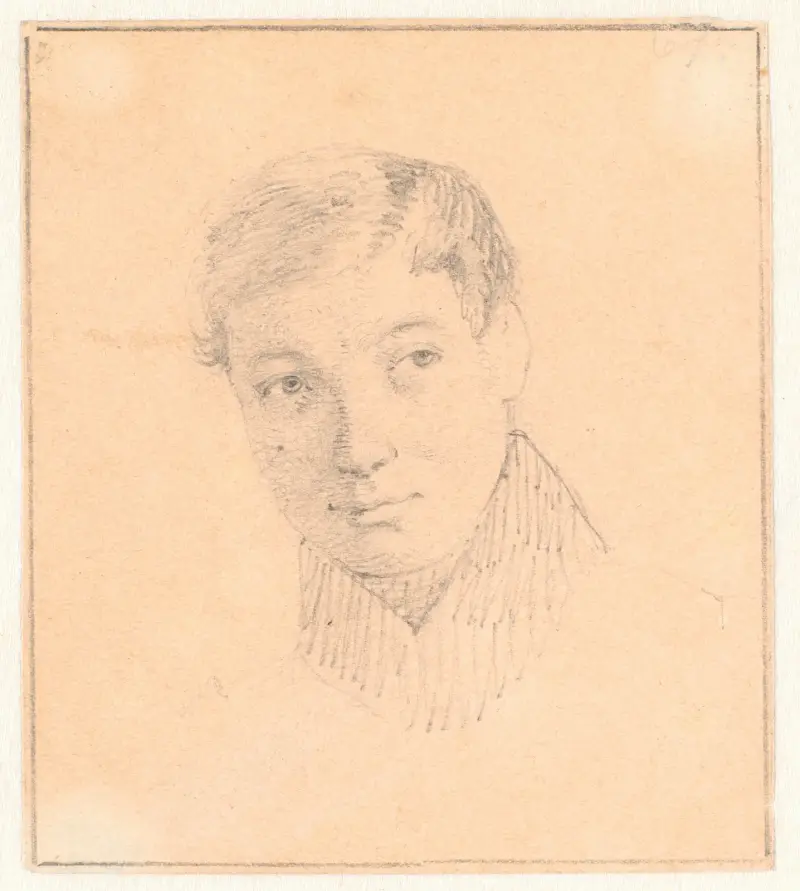 Porträtt av Lorentz Ludvig Mozart Waagepetersen av Wilhelm Marstrand