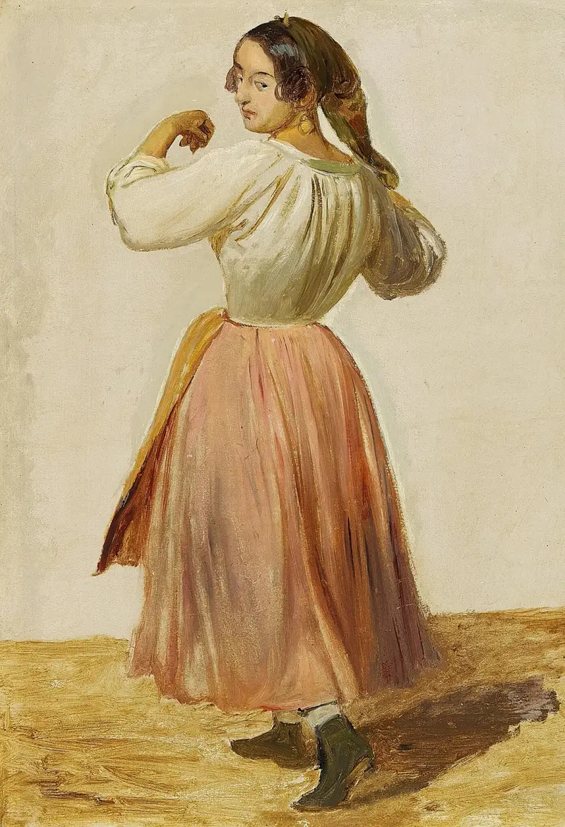 Studie einer tanzenden Italienerin von Wilhelm Marstrand