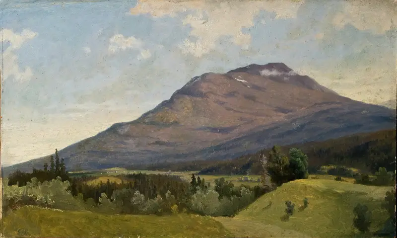 Summer Landscape with Mountain av Gustaf Wilhelm Palm