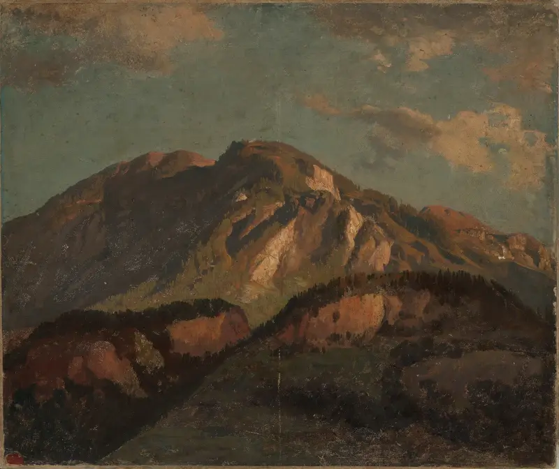 Bergrücken (wohl) in Graubünden von Johann Wilhelm Schirmer