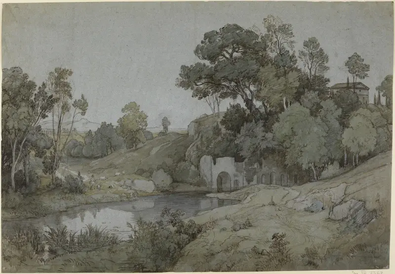 Egerias grotta av Johann Wilhelm Schirmer