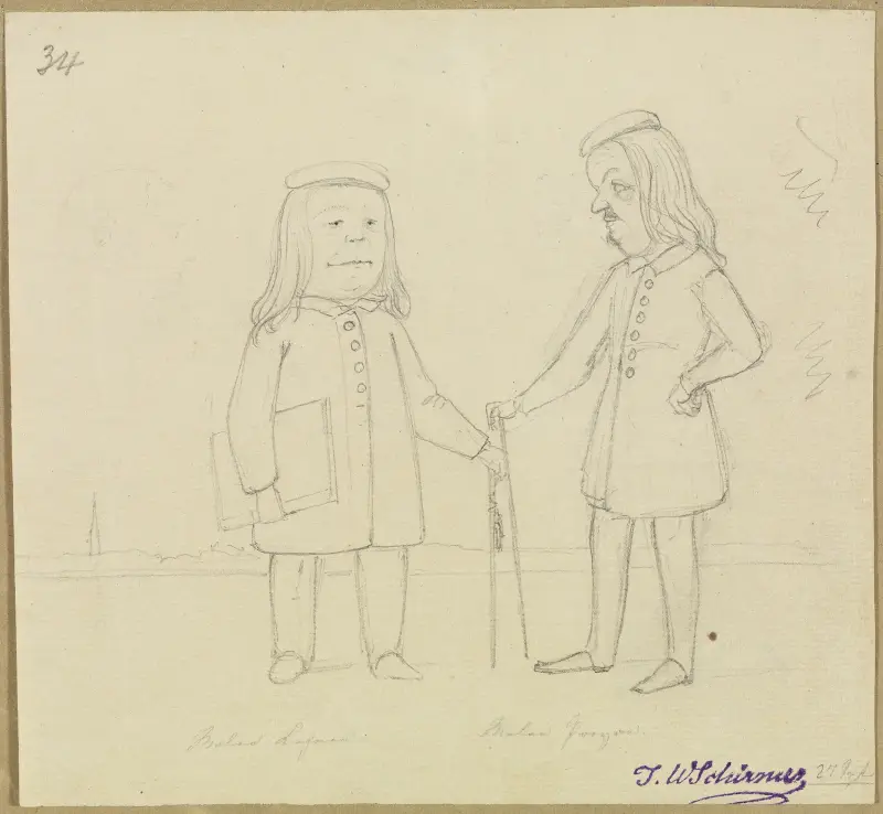 Die Maler Jakob Lehnen und Johann Wilhelm Preyer von Johann Wilhelm Schirmer