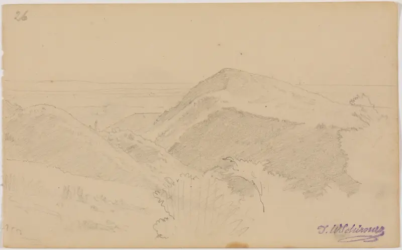 Bergslandskap, fol. 26 av Johann Wilhelm Schirmer