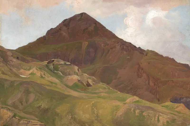 Kahle Hochgebirgslandschaft av Johann Wilhelm Schirmer