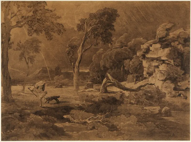 Kains flykt av Johann Wilhelm Schirmer