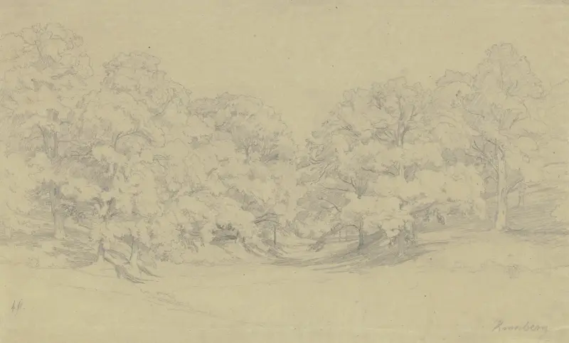 Kastanienwald bei Kronberg av Johann Wilhelm Schirmer