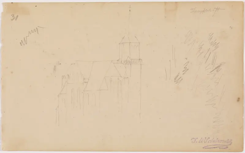 Kyrka av Johann Wilhelm Schirmer