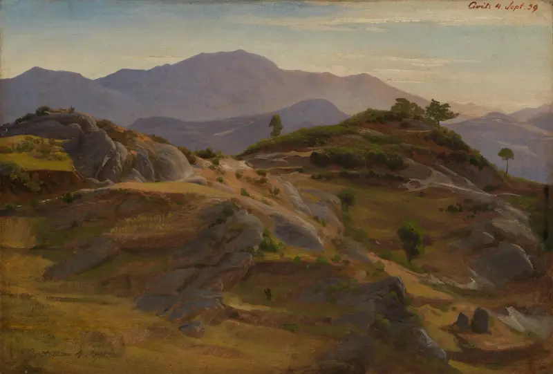 Landskap nära Civitella av Johann Wilhelm Schirmer