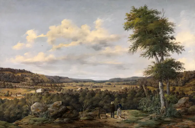 Landskap i Belgien av Johann Wilhelm Schirmer