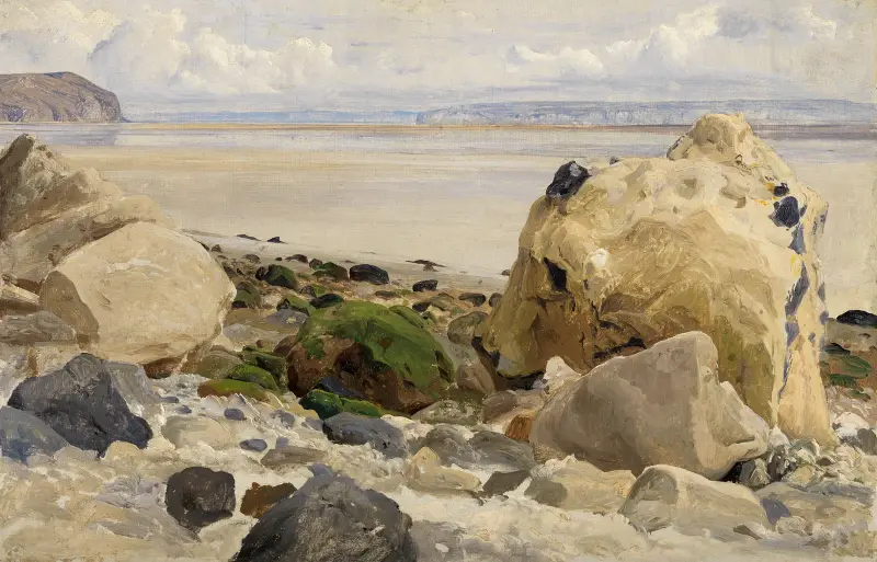 Steiniger Strand av Johann Wilhelm Schirmer