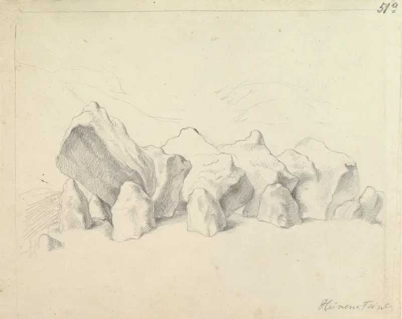 A Prehistoric Stone Circle on a Mound, an Extensive Landscape Beyond – nr 2 av Johann Heinrich Wilhelm Tischbein