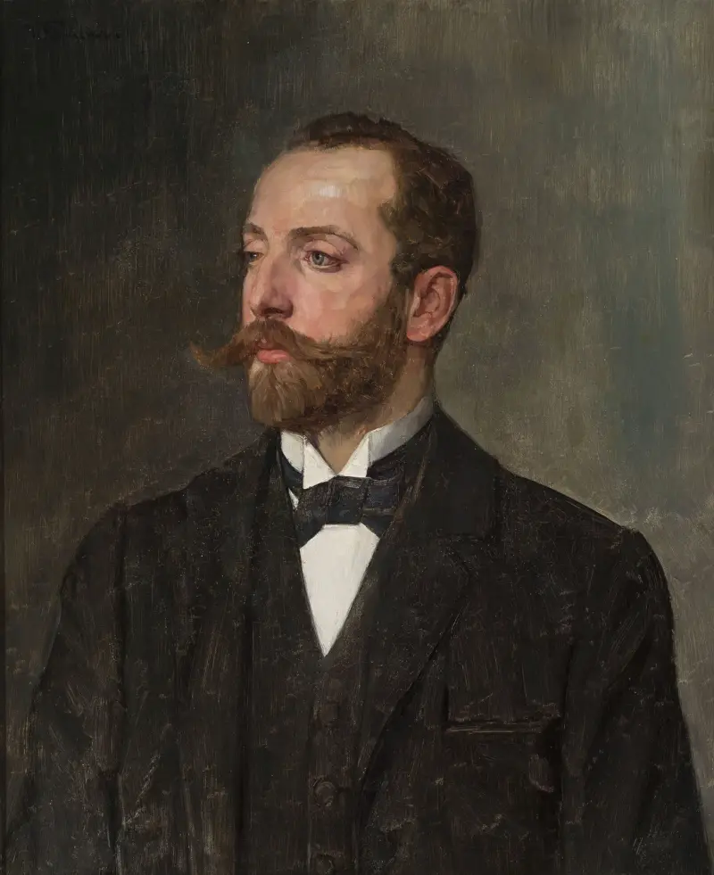 Porträtt av en man av Wilhelm Trübner