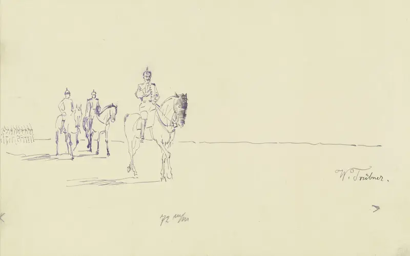 Rückkehr von der Parade von Wilhelm Trübner