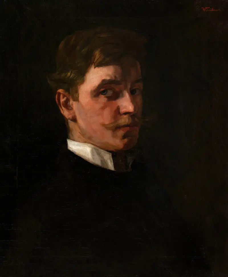 Självporträtt av Wilhelm Trübner