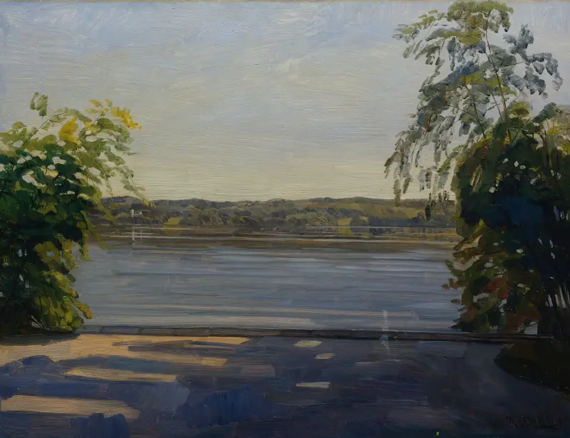 Starnberger See av Wilhelm Trübner