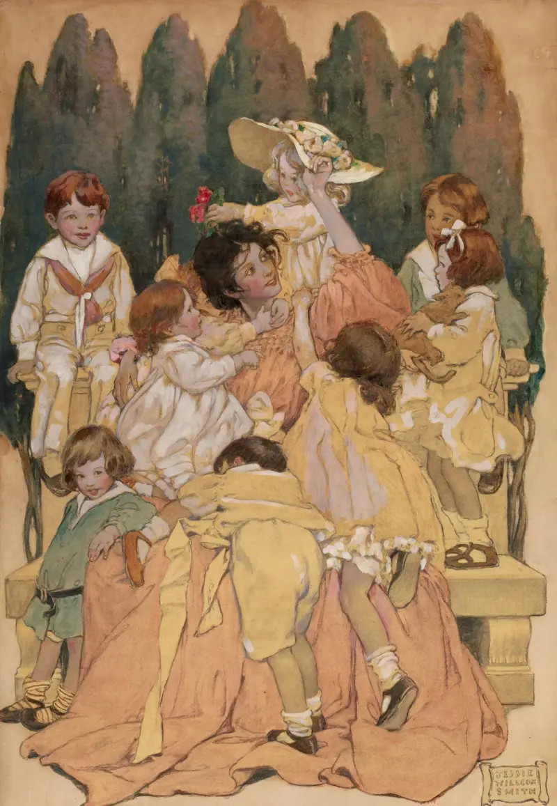 Ett barns trädgård med verser av Jessie Willcox Smith