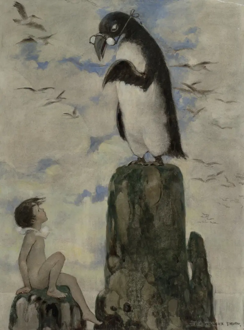 And there he saw the last of the gairfowl av Jessie Willcox Smith