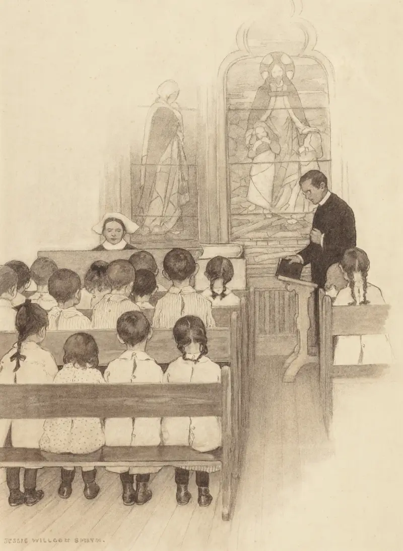 Chapel Grace Church Nursery av Jessie Willcox Smith