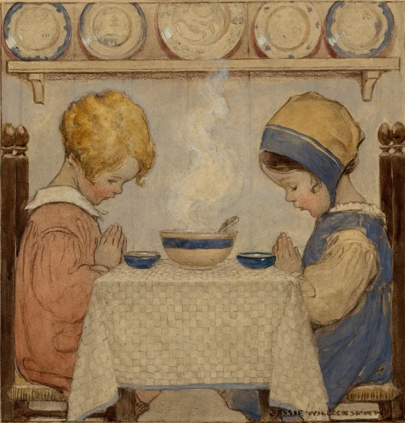 Modlitba před jídlem, Jessie Willcox Smith