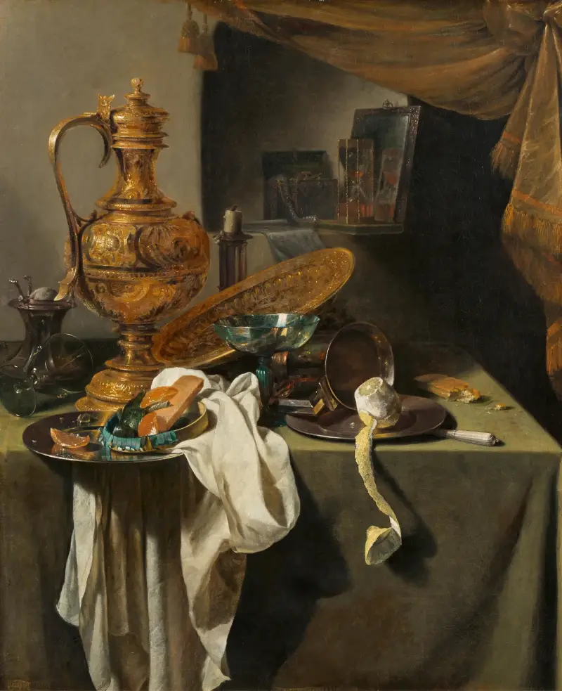 Großes Vanitas Stillleben av Willem Kalf