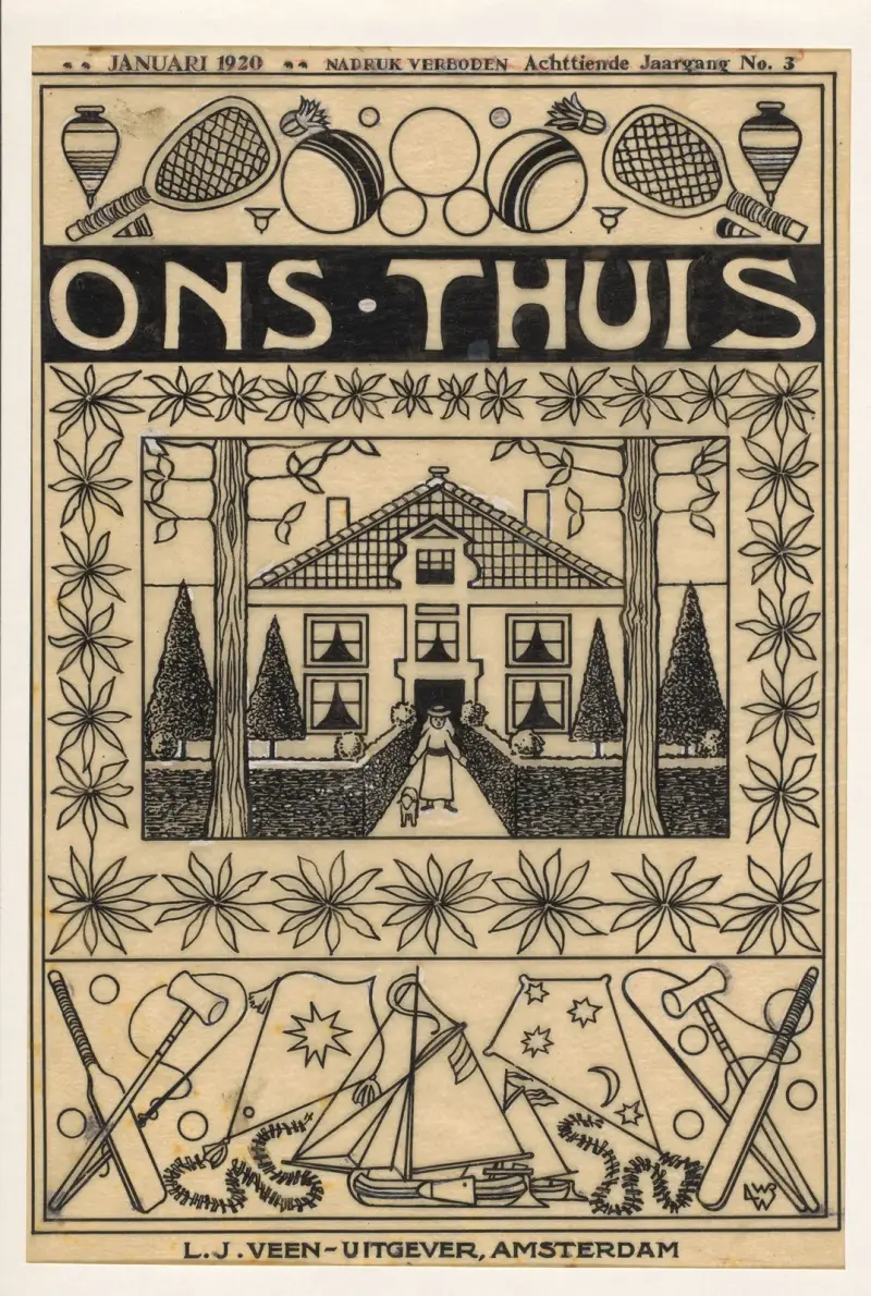 Bokomslag för Ons Thuis, årgång 18, nr 3, januari 1920 av Willem Wenckebach