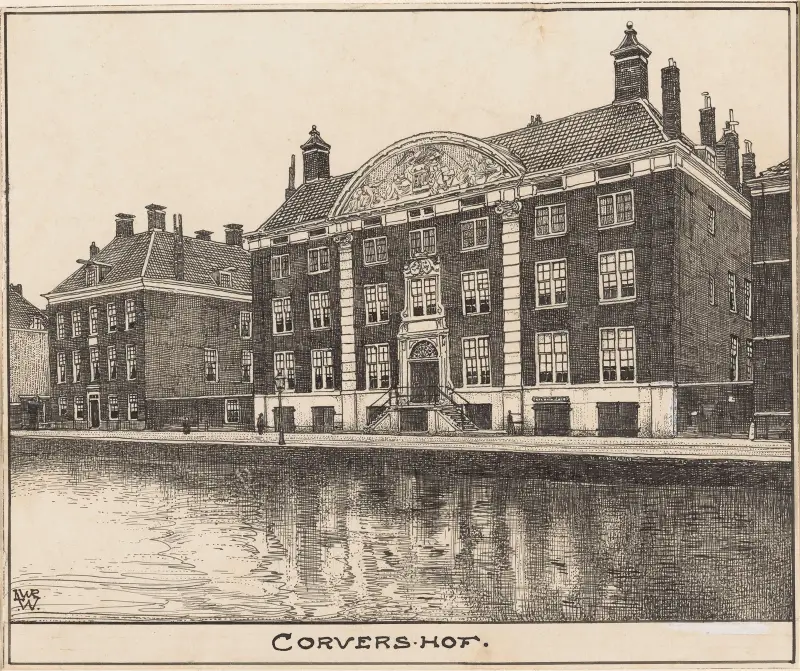 Corvershof te Amsterdam av Willem Wenckebach