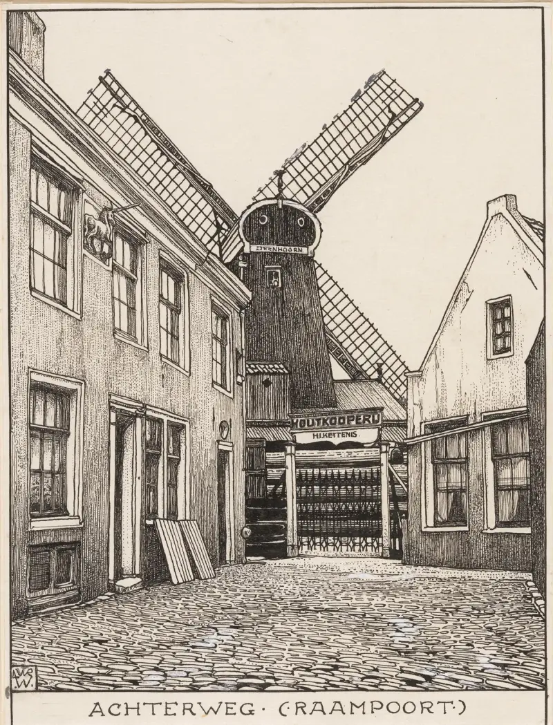 De Achterweg, Raampoort te Amsterdam av Willem Wenckebach
