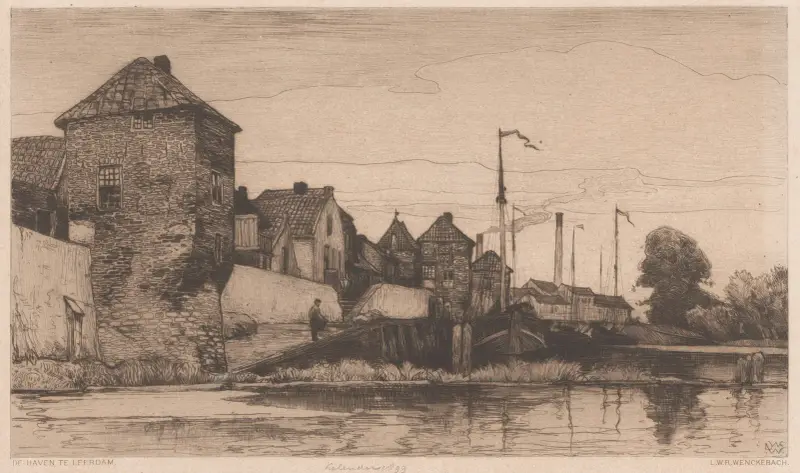 Der Hafen von Leerdam von Willem Wenckebach