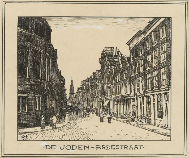 Jodenbreestraat in Amsterdam von Willem Wenckebach
