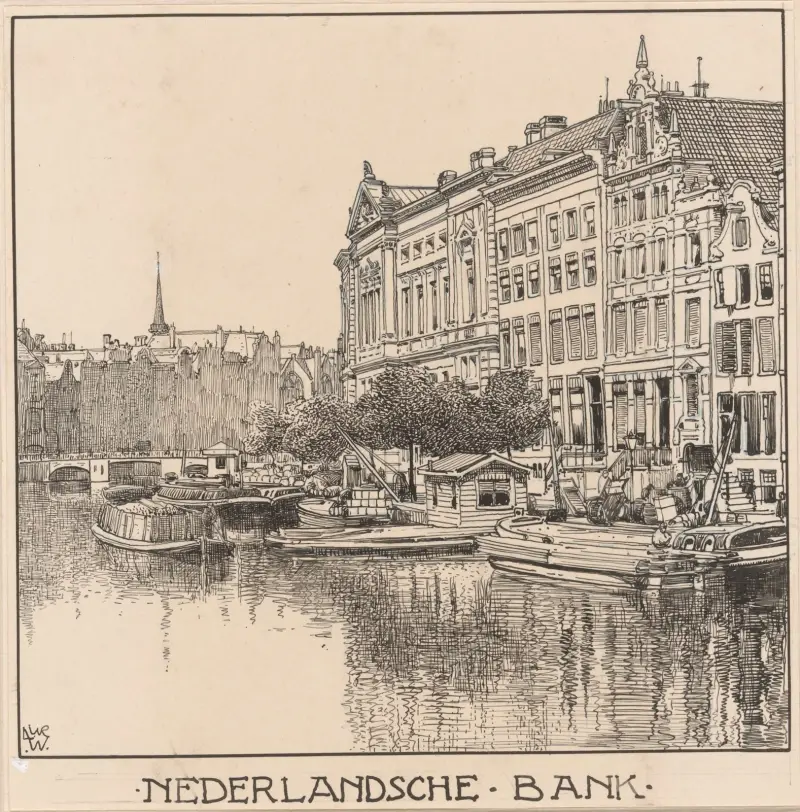 De Nederlandsche Bank i Amsterdam av Willem Wenckebach