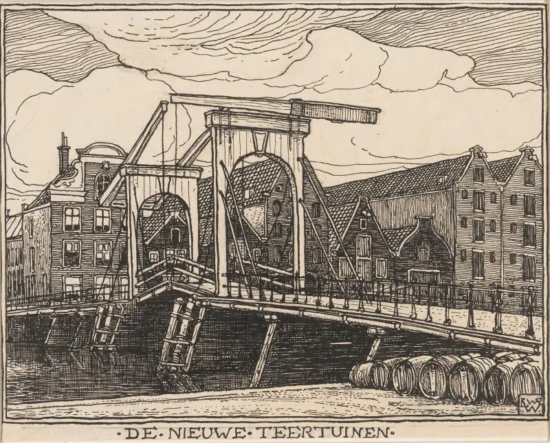 De Nieuwe Teertuinen te Amsterdam av Willem Wenckebach