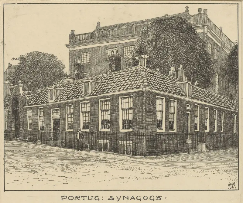 Den portugisiska synagogan i Amsterdam av Willem Wenckebach